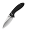 GUNMANSA Civivi Faeger Flipper &amp; Button Lock Knife Black C24031-1