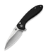 GUNMANSA Civivi Faeger Flipper &amp; Button Lock Knife Black C24031-1