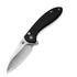 GUNMANSA Civivi Faeger Flipper & Button Lock Knife Black C24031-1
