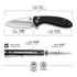 GUNMANSA Civivi Faeger Flipper & Button Lock Knife Black C24031-1
