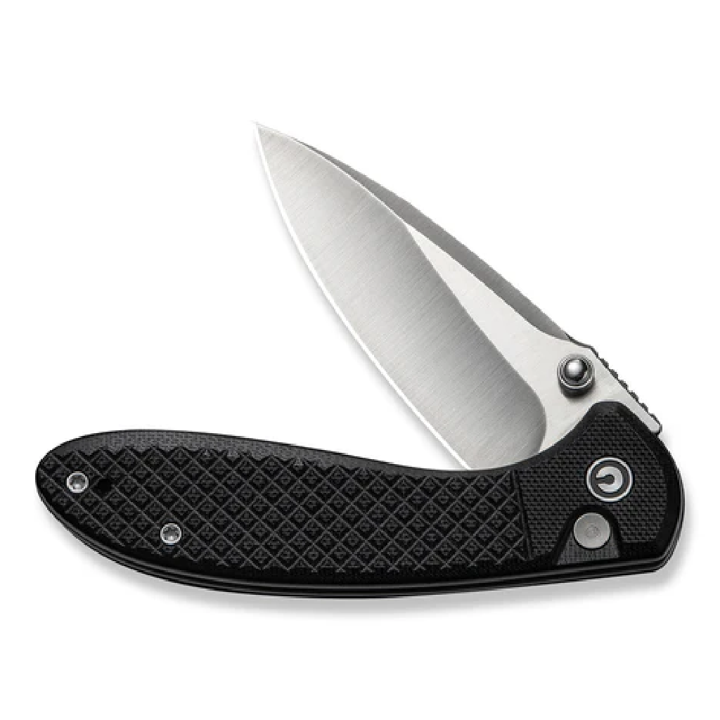 GUNMANSA Civivi Faeger Flipper & Button Lock Knife Black C24031-1