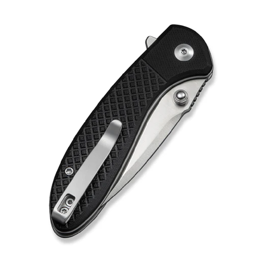 GUNMANSA Civivi Faeger Flipper & Button Lock Knife Black C24031-1