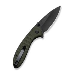 GUNMANSA Civivi Faeger Flipper & Button Lock Knife OD Green G10 Handle -C24031-2
