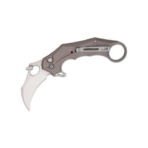 GUNMANSA Civivi Incisor II Gray Aluminium Handle Satin Finish - C16016B-3