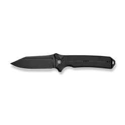 GUNMANSA Civivi Neurohaptic Flipper &amp; Button Lock Knife Black G10 Handle C23080-1