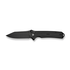 GUNMANSA Civivi Neurohaptic Flipper &amp; Button Lock Knife Black G10 Handle C23080-1