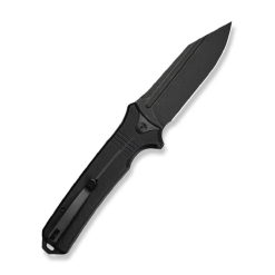 GUNMANSA Civivi Neurohaptic Flipper &amp; Button Lock Knife Black G10 Handle C23080-1
