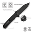GUNMANSA Civivi Neurohaptic Flipper &amp; Button Lock Knife Black G10 Handle C23080-1