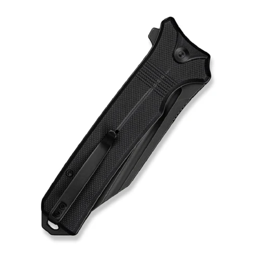 GUNMANSA Civivi Neurohaptic Flipper & Button Lock Knife Black G10 Handle C23080-1