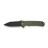 GUNMANSA Civivi Neurohaptic Flipper & Button Lock Knife OD Green G10 Handle C23080-3
