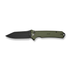 GUNMANSA Civivi Neurohaptic Flipper & Button Lock Knife OD Green G10 Handle C23080-3