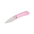 GUNMANSA Civivi Qubit Pink Aluminium Handle Satin Finish Knife - C22030E-5