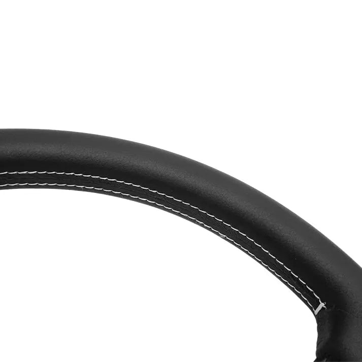 GUNMANSA Classic Racing Style Leather Steering Wheel (350mm)