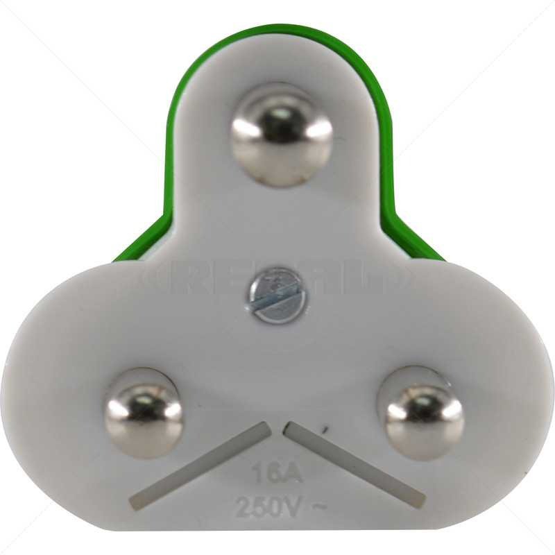 GUNMANSA Clearline Mains Protect 16A Std Plug LED (Green)