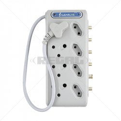 GUNMANSA Clearline Protection Multiplug 4x16A 3-Pin 4x2 Pin DSTV & TV Part No: LT08-2
