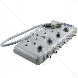 GUNMANSA Clearline Protection Multiplug 4x16A 3-Pin 4x2 Pin DSTV & TV Part No: LT08-2