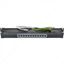 GUNMANSA Clearline Surge Protector 12-CH Network Gigabit 10/100/1000Mbps PoE Part No: LT02-12P