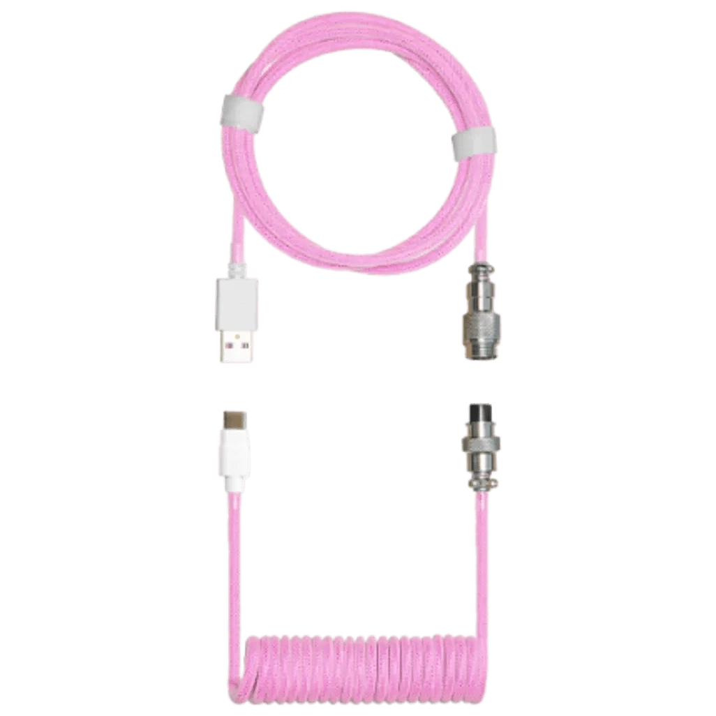 GUNMANSA CM KB Coiled Cable; Double-Sleeved; Magenta; Type C