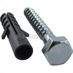 GUNMANSA Coach Screw 10 x 75 x 12mm W/Plug / 25 Part No: HW77-3