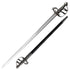 GUNMANSA COLD STEEL ENGLISH BACK SWORD 32'' CARBON STEEL BLADE , BLACK LEATHER SCABBARD