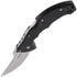 GUNMANSA Cold Steel Talwar Lockback Folding Knife Black G10 Handle S35VN Plain Edge Satin Finish CS21TTL