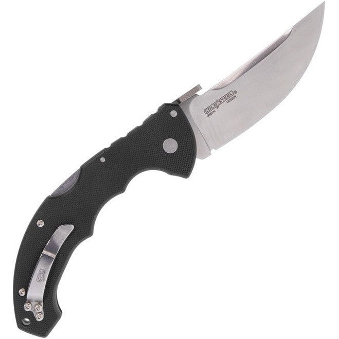 GUNMANSA Cold Steel Talwar Lockback Folding Knife Black G10 Handle S35VN Plain Edge Satin Finish CS21TTL
