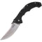 GUNMANSA Cold Steel Talwar Lockback Folding Knife Black G10 Handle S35VN Plain Edge Satin Finish CS21TTL