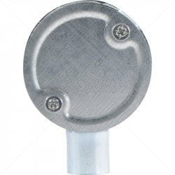 GUNMANSA Conduit Bosal - 20mm 1-Way Box Galvanised incl Lid & Screws Part No: CA10-1