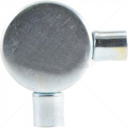GUNMANSA Conduit Bosal - 20mm 2-Way Angle Box Galvanised incl Lid & Screws Part No: CA11-7