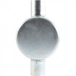 GUNMANSA Conduit Bosal - 20mm 2-Way Box Galvanised incl Lid & Screws Part No: CA11-3