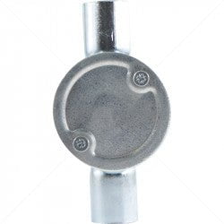GUNMANSA Conduit Bosal - 20mm 3-Way Box Galvanised incl Lid & Screws Part No: CA12-8