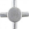 GUNMANSA Conduit Bosal - 20mm 4-Way Box Galvanised incl Lid & Screws Part No: CA12-9