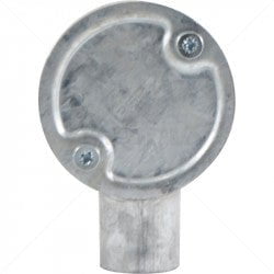 GUNMANSA Conduit Bosal - 25mm 1-Way Box Galvanised incl Lid & Screws Part No: CA10-2