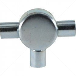 GUNMANSA Conduit Bosal - 25mm 3-Way Box Galvanised incl Lid & Screws Part No: CA11-5