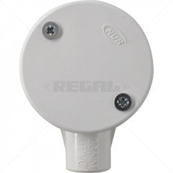 GUNMANSA Conduit PVC - 20mm 1-Way Box with Lid and Screws Part No: CA10