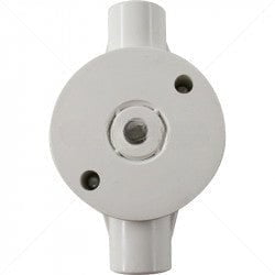 GUNMANSA Conduit PVC - 20mm 2-Way Box with Lid and Screws Part No: CA11