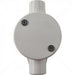 GUNMANSA Conduit PVC - 20mm 2-Way Box with Lid and Screws Part No: CA11