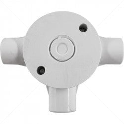 GUNMANSA Conduit PVC - 20mm 3-Way Box with Lid and Screws Part No: CA12