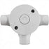 GUNMANSA Conduit PVC - 20mm 3-Way Box with Lid and Screws Part No: CA12
