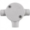 GUNMANSA Conduit PVC - 20mm 3-Way Box with Lid and Screws Part No: CA12