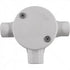 GUNMANSA Conduit PVC - 20mm 3-Way Box with Lid and Screws Part No: CA12