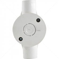 GUNMANSA Conduit PVC - 25mm 2-Way Box with Lid and Screws Part No: CA11-1