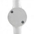GUNMANSA Conduit PVC - 25mm 2-Way Box with Lid and Screws Part No: CA11-1