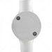 GUNMANSA Conduit PVC - 25mm 2-Way Box with Lid and Screws Part No: CA11-1