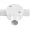 GUNMANSA Conduit PVC - 25mm 3-Way Box with Lid and Screws Part No: CA12-1