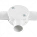 GUNMANSA Conduit PVC - 25mm 3-Way Box with Lid and Screws Part No: CA12-1