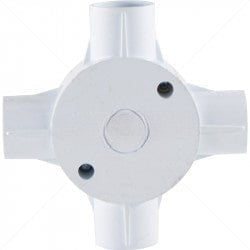 GUNMANSA Conduit PVC - 25mm 4-Way Box with Lid and Screws Part No: CA12-2