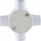 GUNMANSA Conduit PVC - 25mm 4-Way Box with Lid and Screws Part No: CA12-2