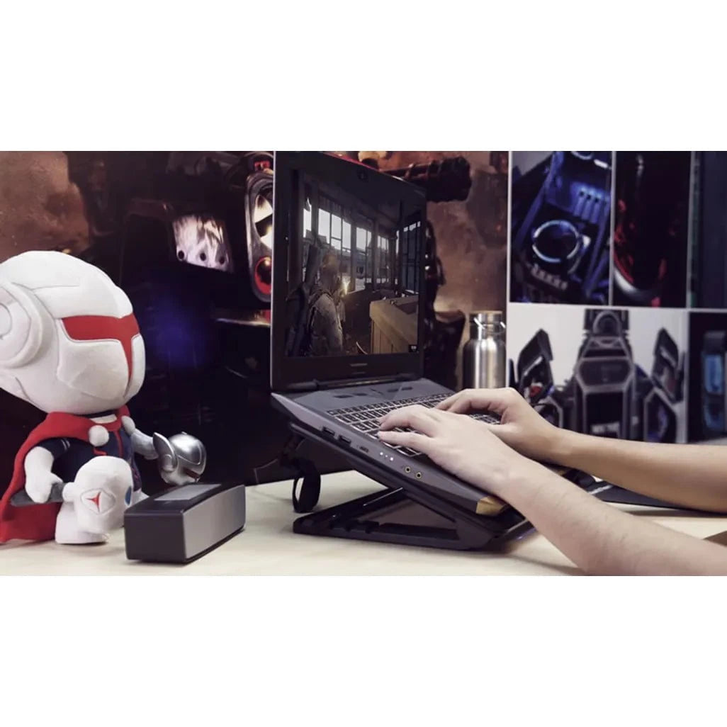 GUNMANSA Cooler Master Ergostand IV, Laptop stand, Black, Metal, Plastic, Rubber, 43.2 cm (17"), 1 pc(s), 14 cm