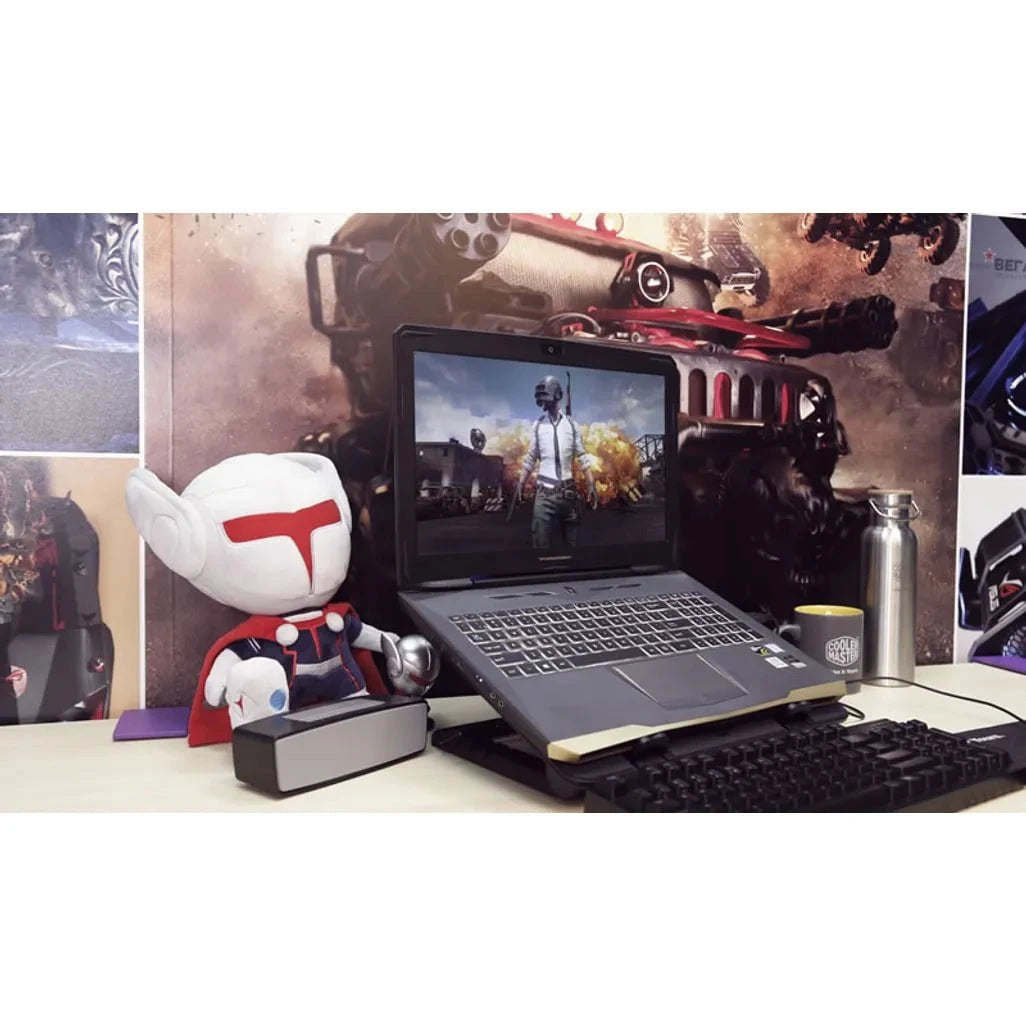 GUNMANSA Cooler Master Ergostand IV, Laptop stand, Black, Metal, Plastic, Rubber, 43.2 cm (17"), 1 pc(s), 14 cm